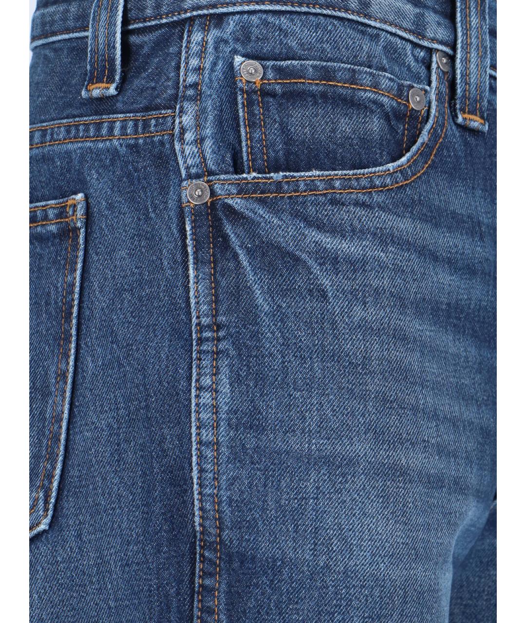 KHAITE Синие хлопковые прямые джинсы, фото 4