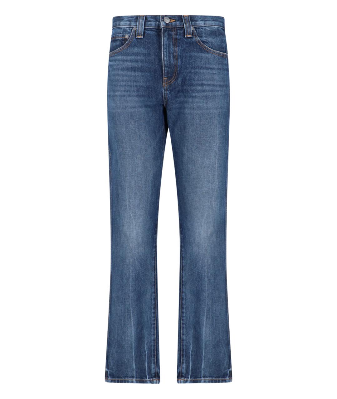 KHAITE Синие хлопковые прямые джинсы, фото 1