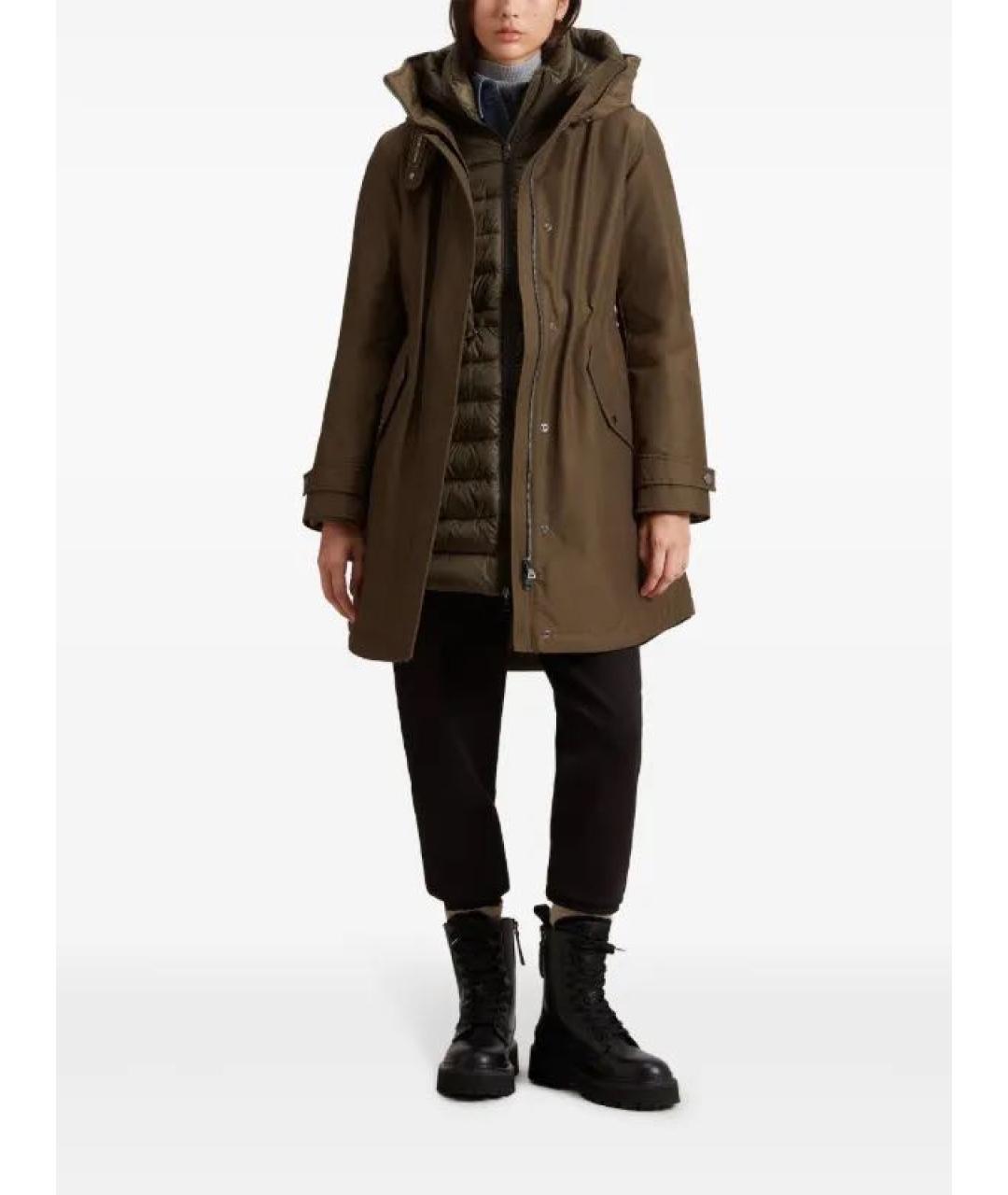 WOOLRICH Зеленая хлопковая парка, фото 8