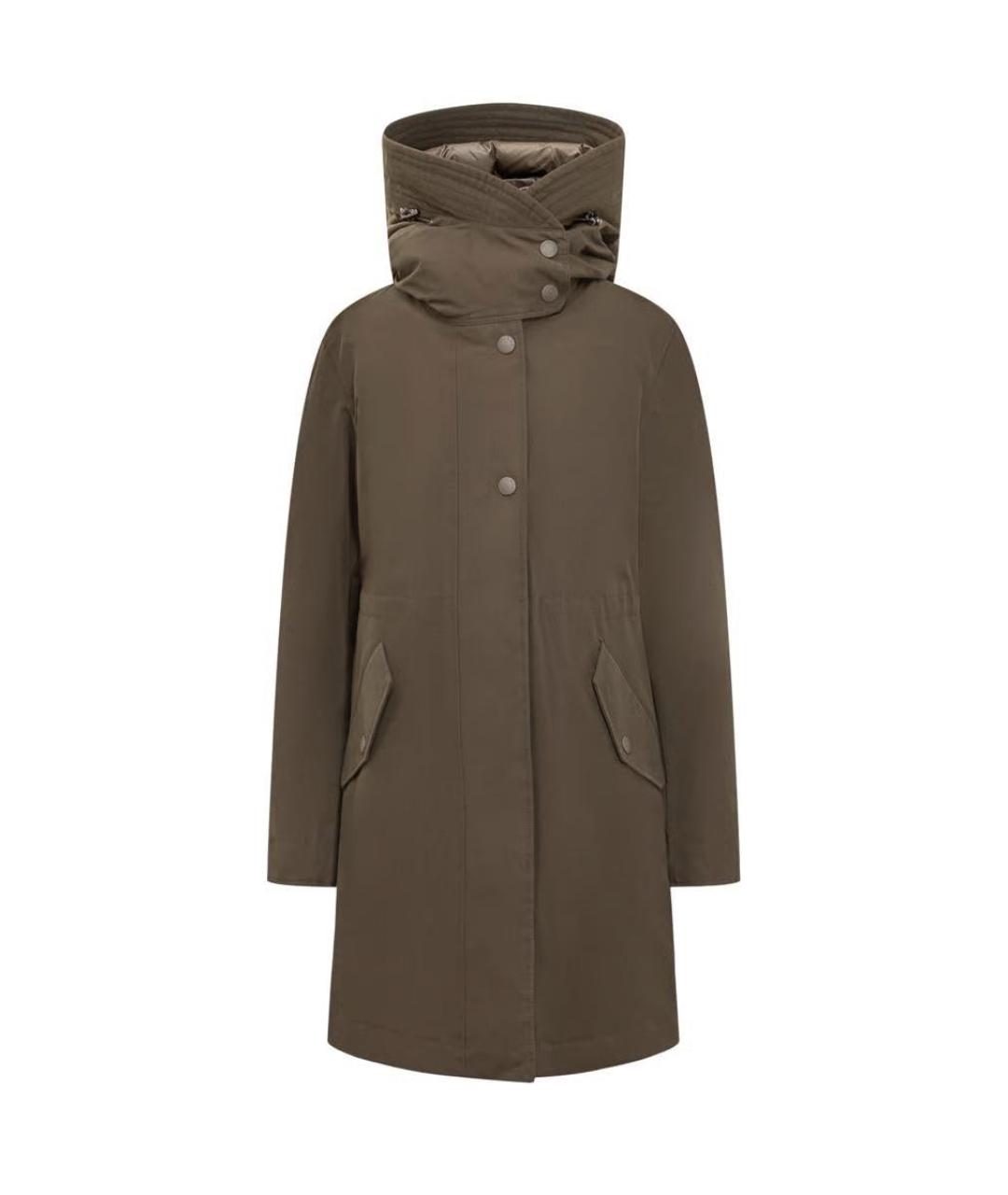 WOOLRICH Зеленая хлопковая парка, фото 1