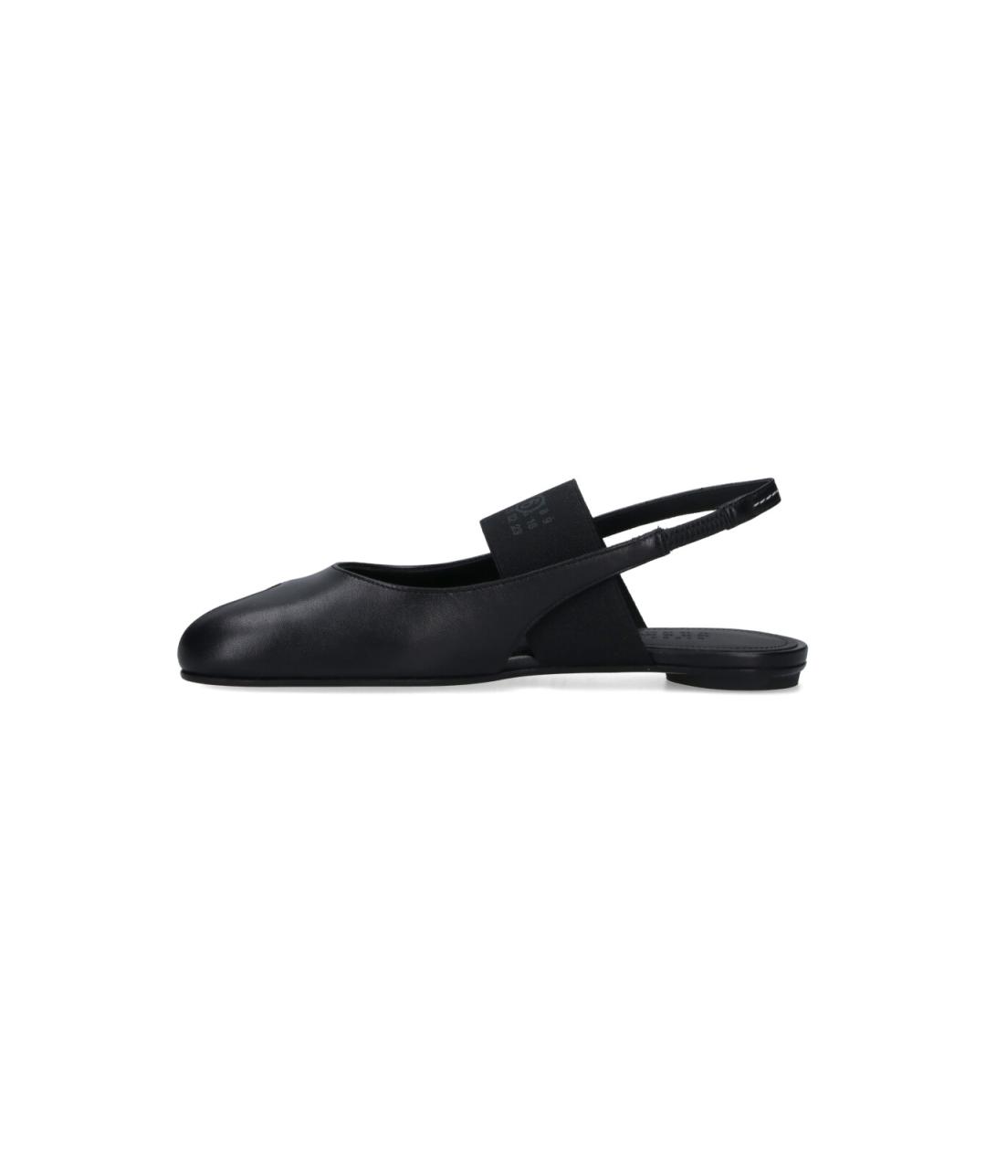 MM6 MAISON MARGIELA Черные кожаные балетки, фото 3