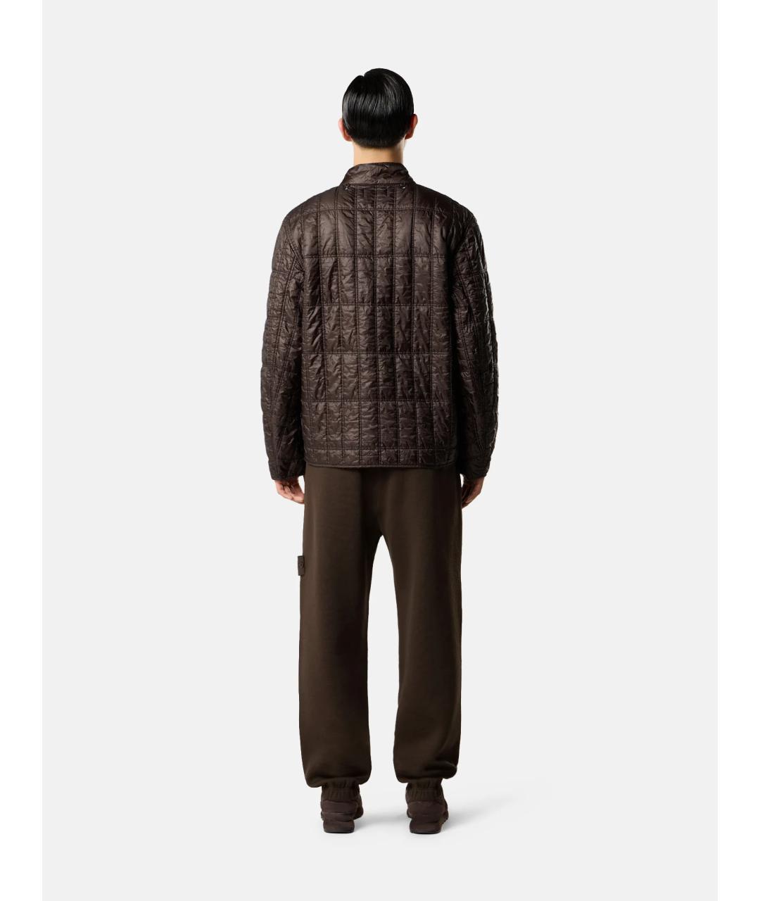 STONE ISLAND Коричневая кашемировая куртка, фото 5