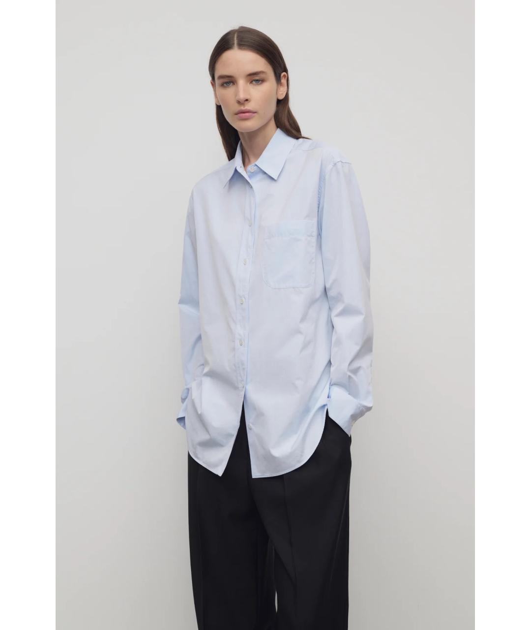 THE ROW Голубая хлопковая рубашка, фото 3