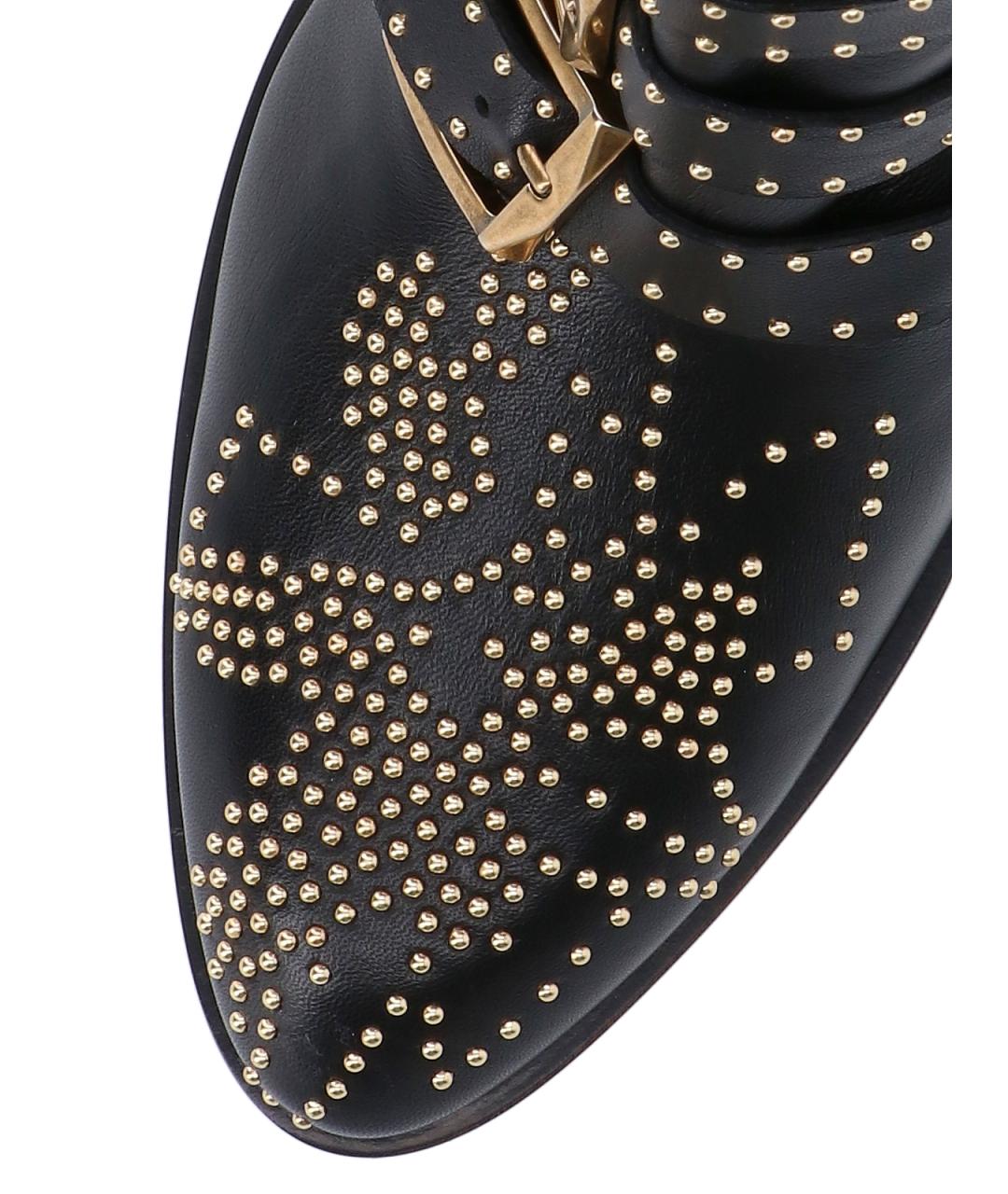 CHLOE Черные кожаные сапоги, фото 5