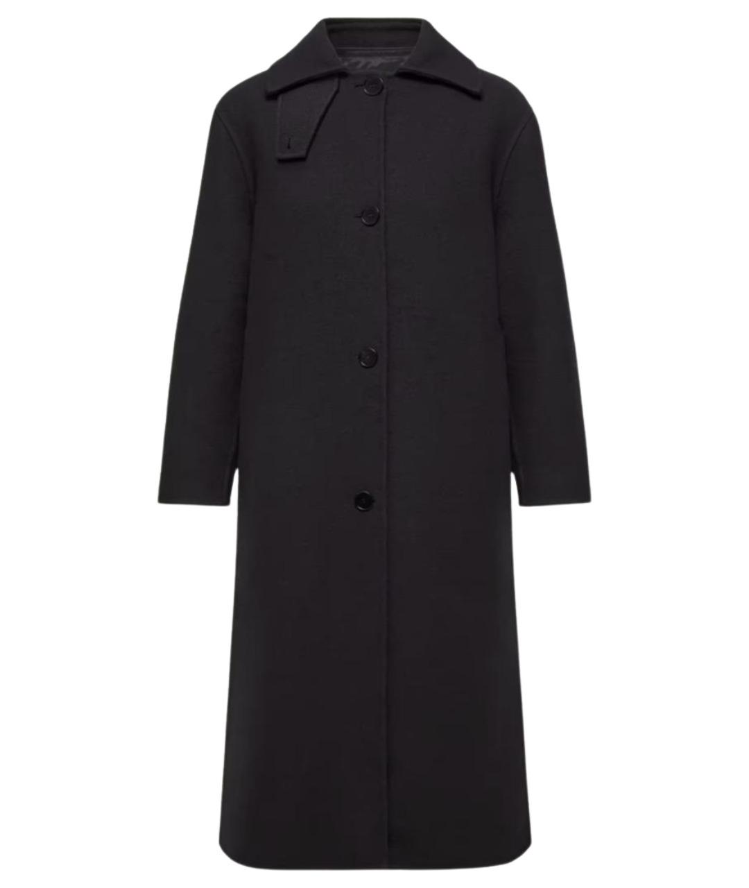 MONCLER Темно-синее шерстяное пальто, фото 1