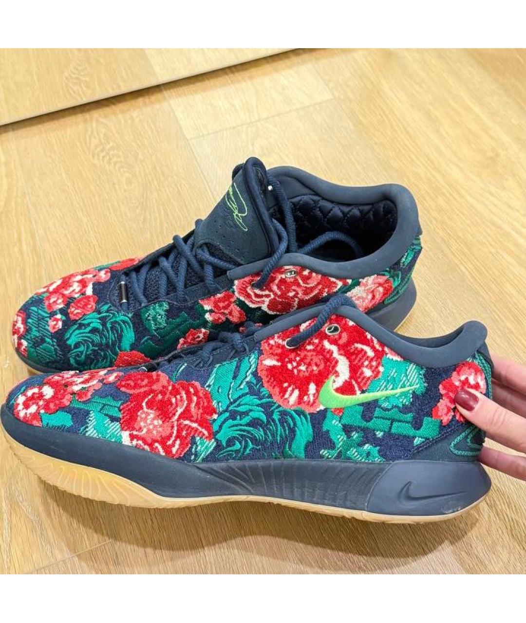 NIKE Мульти замшевые высокие кроссовки / кеды, фото 4