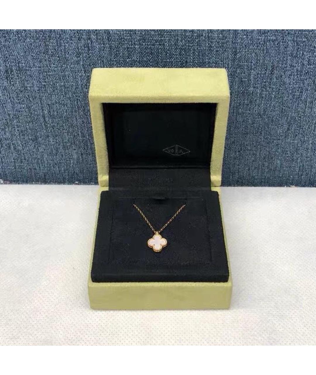 VAN CLEEF & ARPELS Белое колье из желтого золота, фото 2