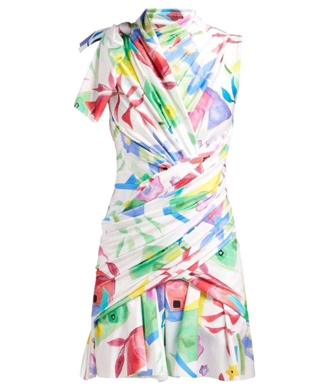 BALENCIAGA Мульти полиамидовое коктейльное платье, фото 1