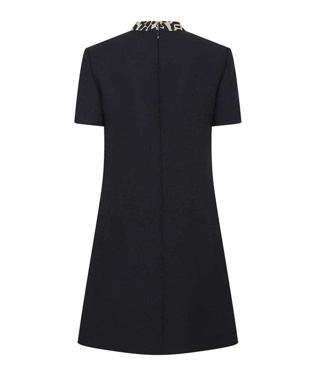 VALENTINO Черное шерстяное коктейльное платье, фото 3