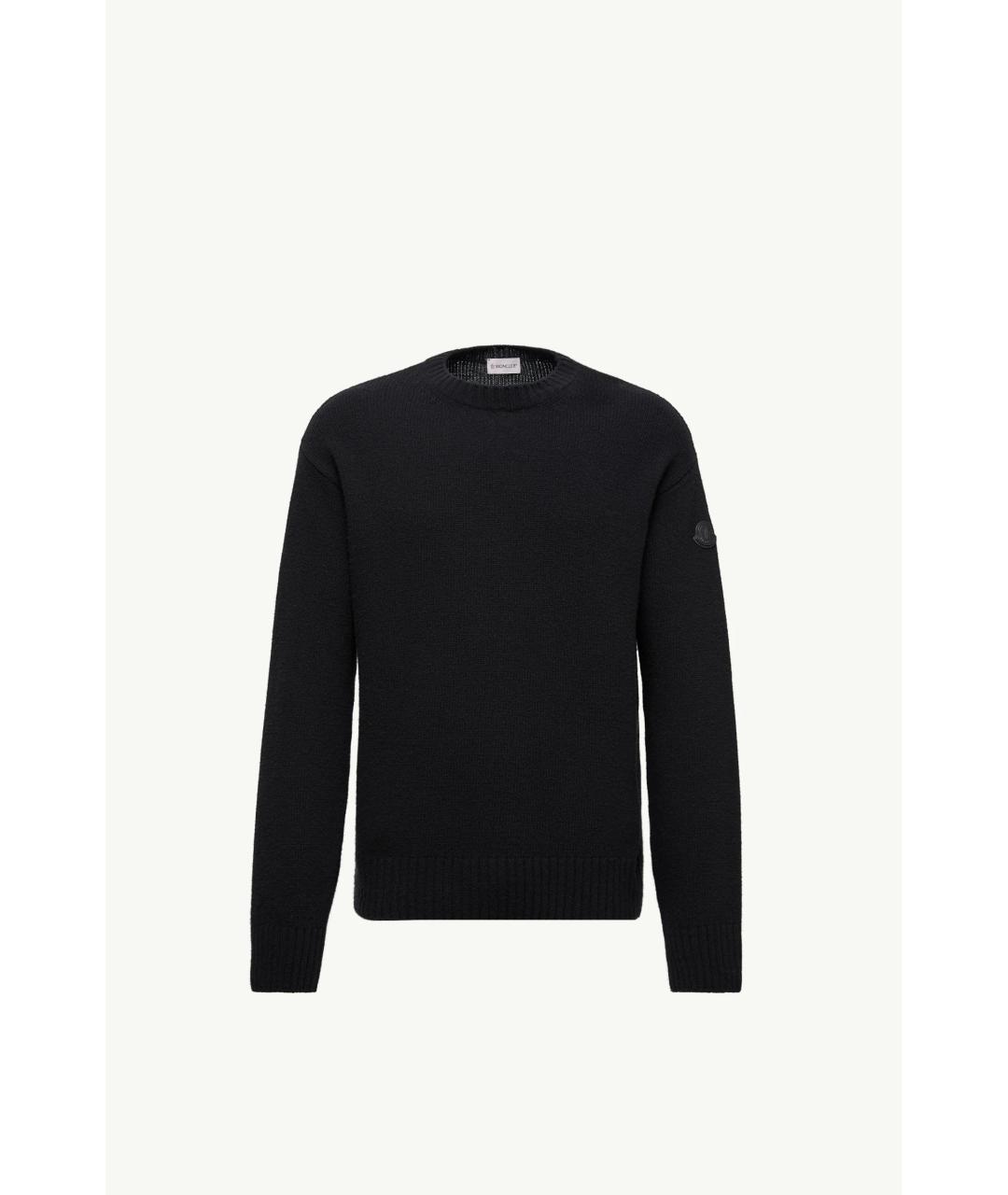 MONCLER Черный шерстяной джемпер / свитер, фото 3