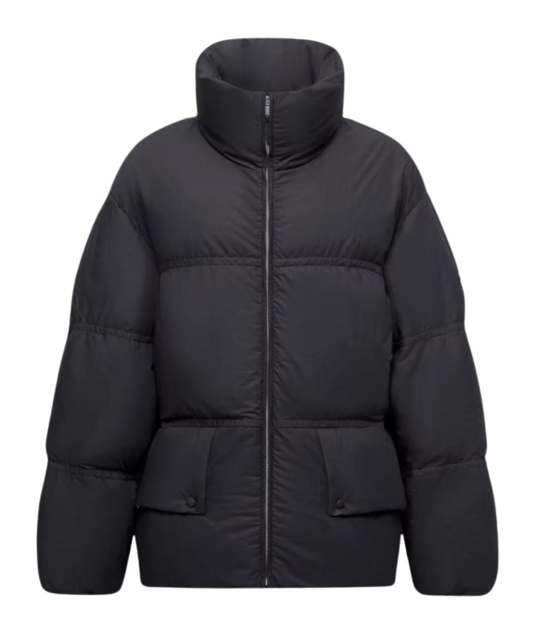 MONCLER Темно-синий хлопковый пуховик, фото 1