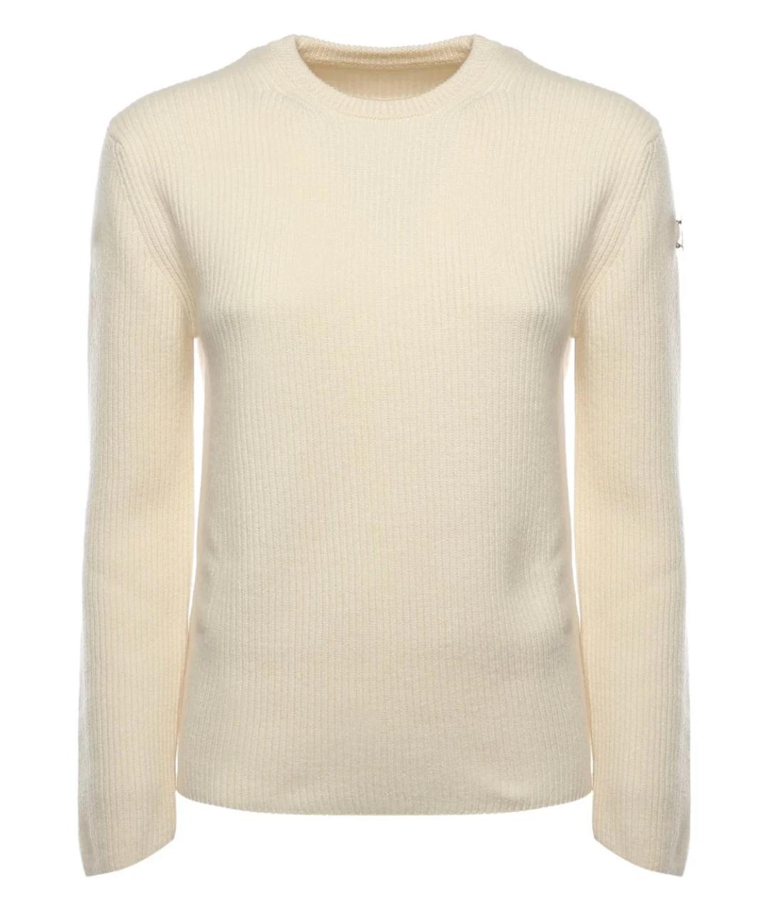 MONCLER Бежевый шерстяной джемпер / свитер, фото 1