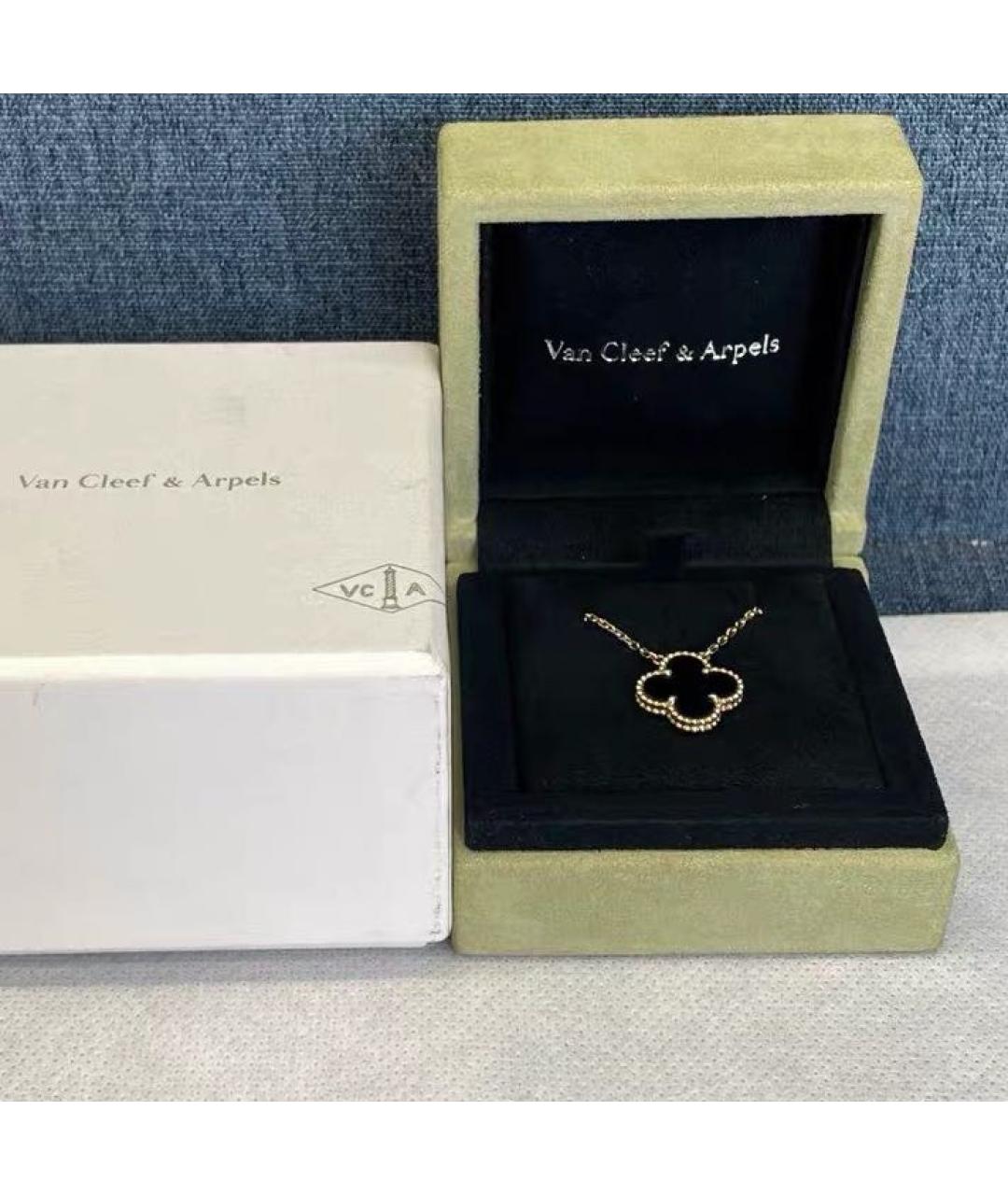 VAN CLEEF & ARPELS Черное колье из желтого золота, фото 2