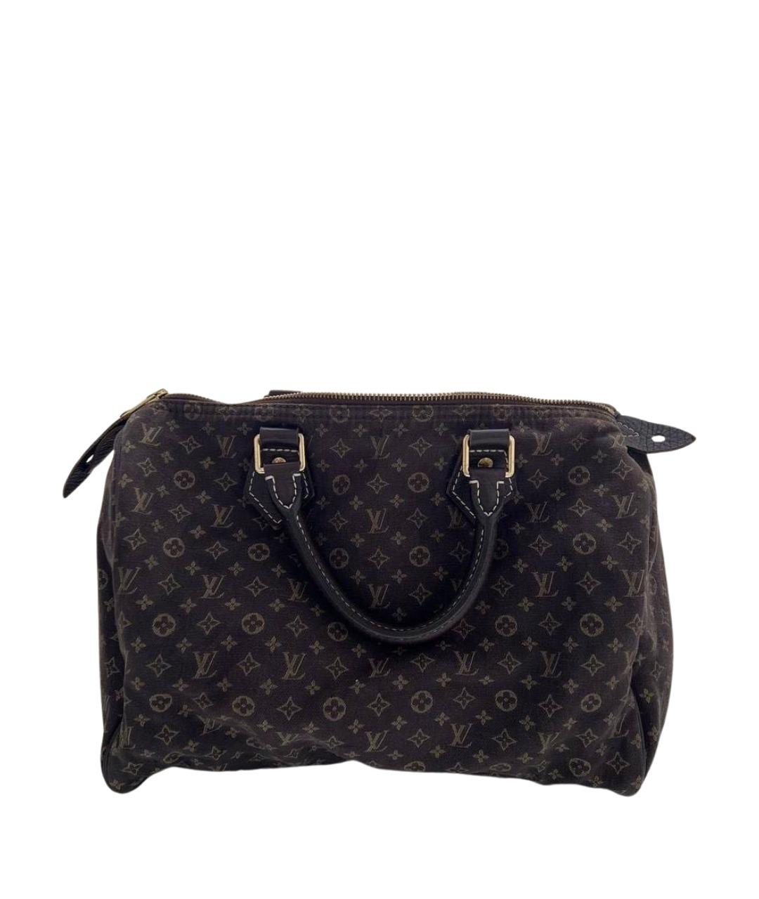 LOUIS VUITTON Коричневая кожаная сумка с короткими ручками, фото 1