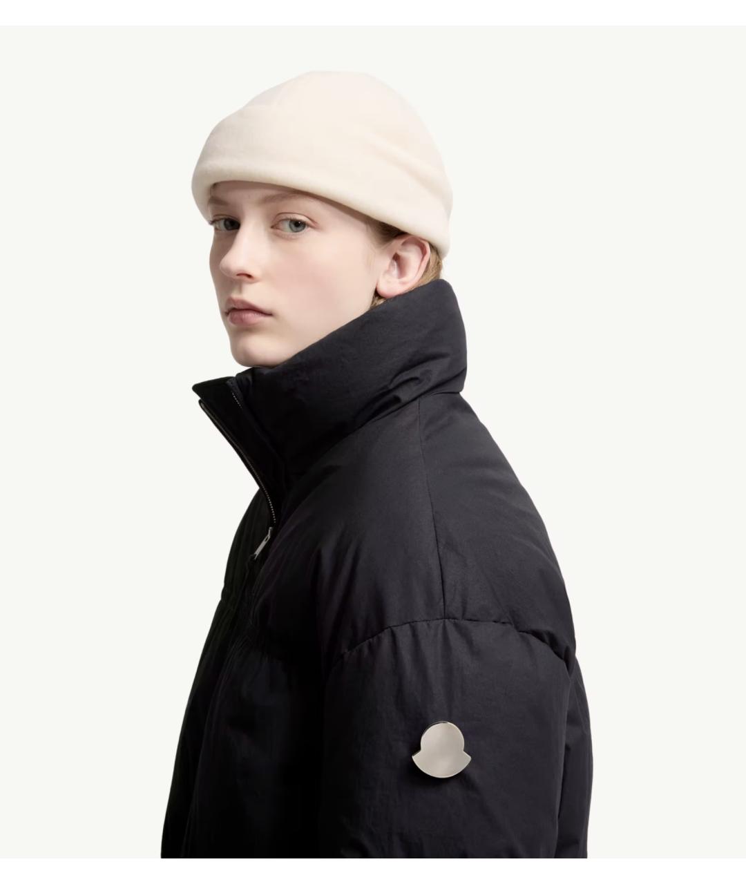 MONCLER Темно-синий хлопковый пуховик, фото 3