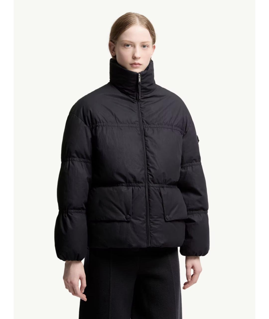 MONCLER Темно-синий хлопковый пуховик, фото 4