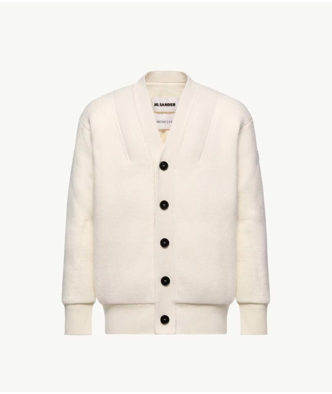 MONCLER Бежевый шерстяной кардиган, фото 6