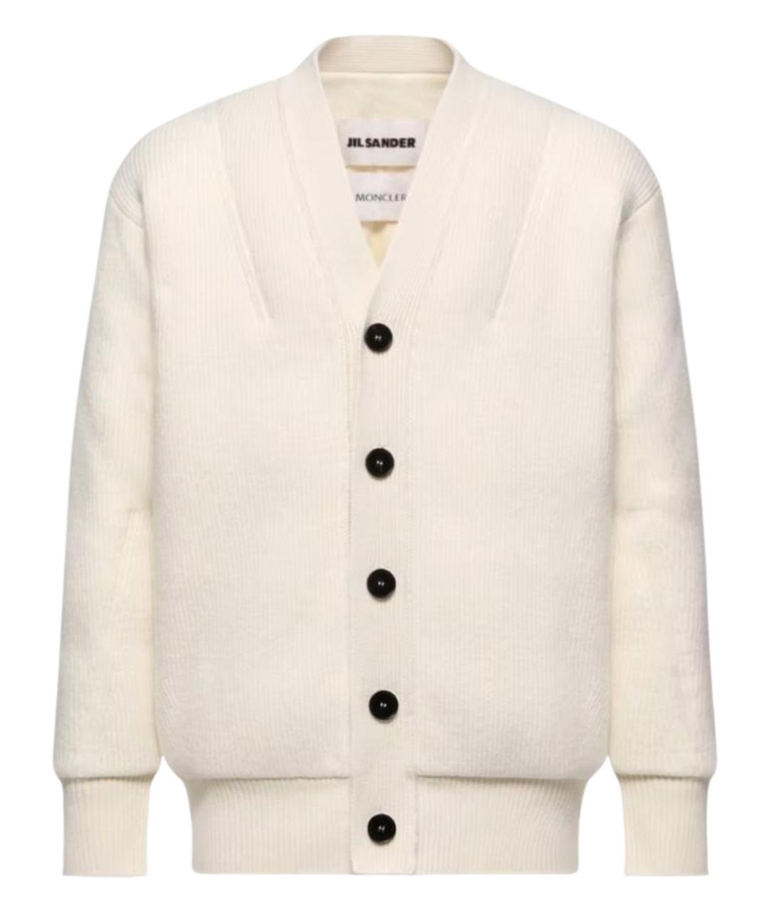 MONCLER Бежевый шерстяной кардиган, фото 1