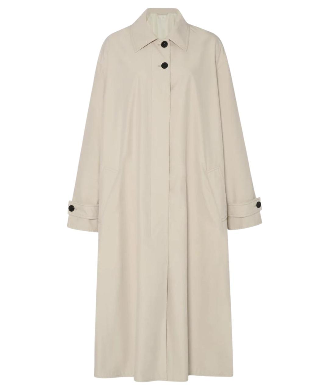 THE ROW Белый хлопковый тренч/плащ, фото 1