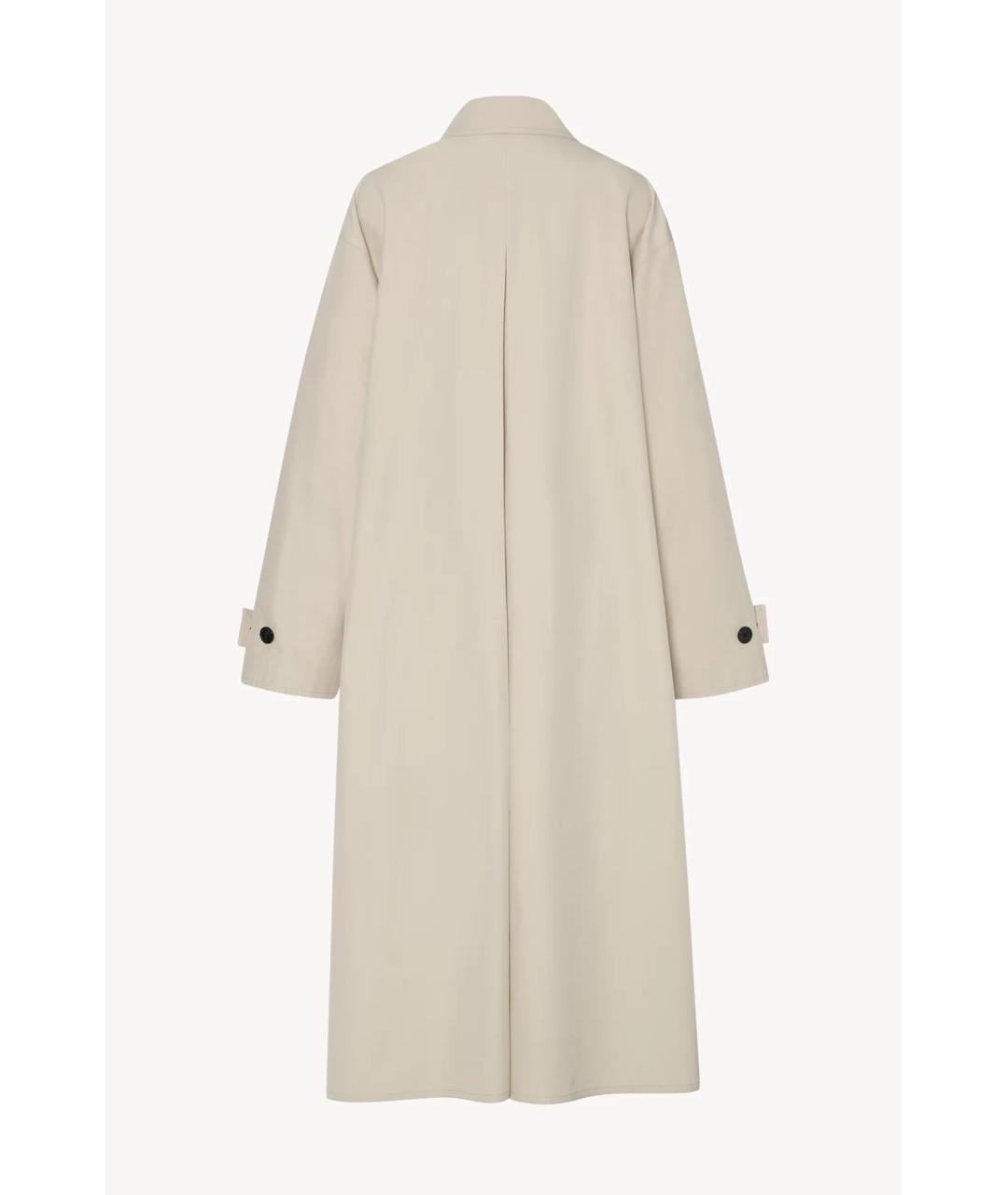 THE ROW Белый хлопковый тренч/плащ, фото 2