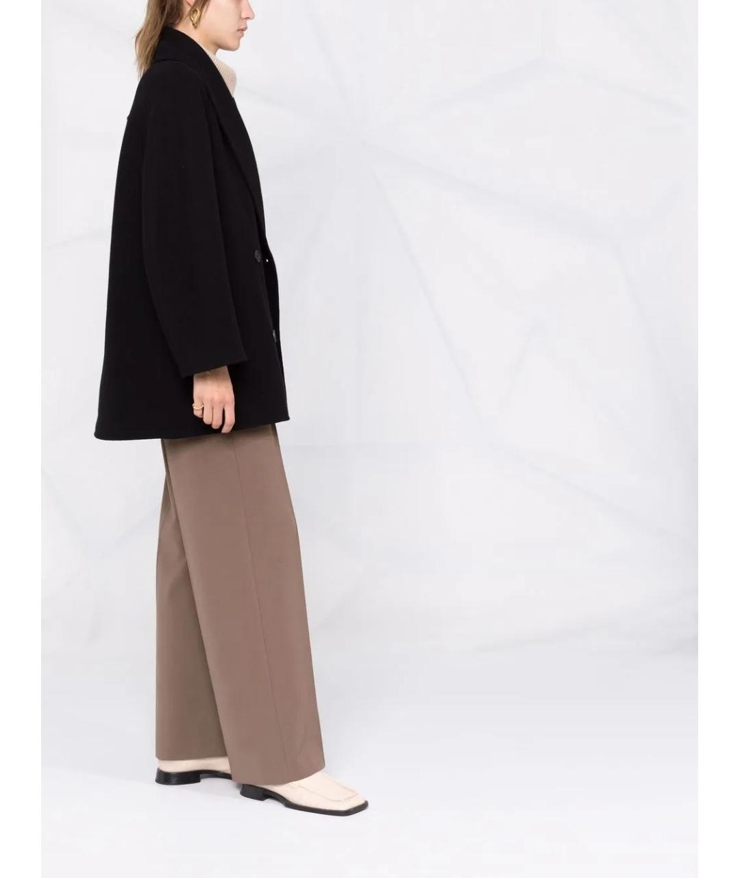 THE ROW Черное шерстяное пальто, фото 4