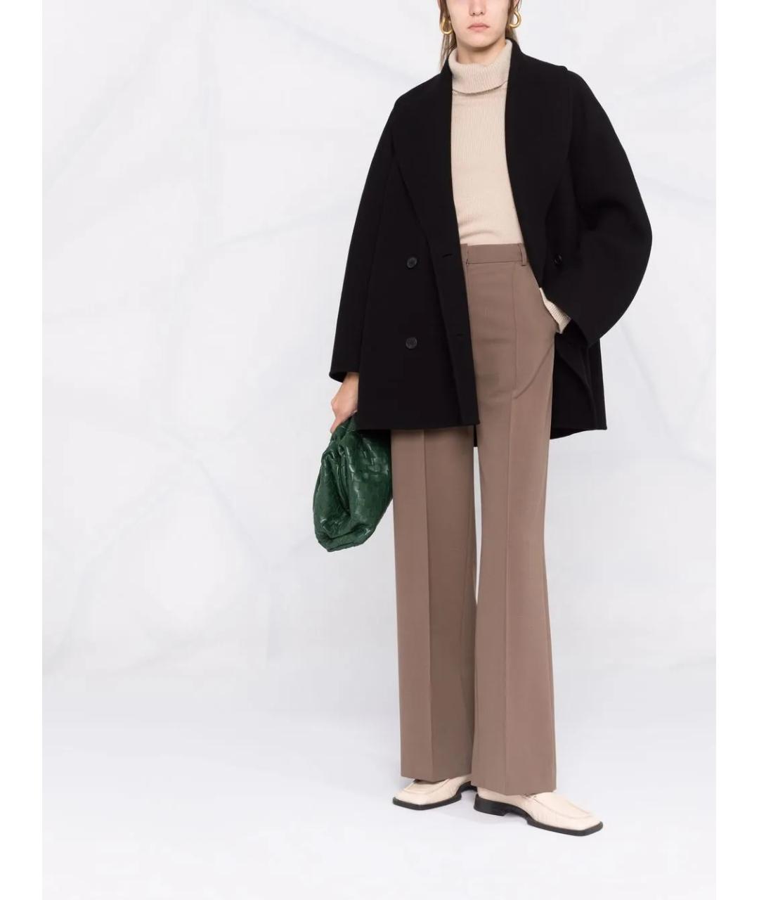 THE ROW Черное шерстяное пальто, фото 2