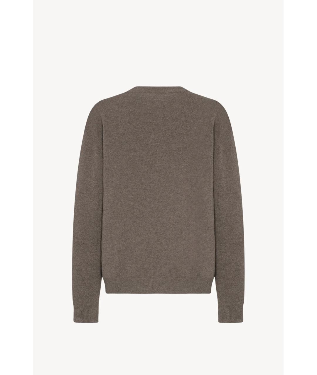 THE ROW Коричневый кашемировый джемпер / свитер, фото 2
