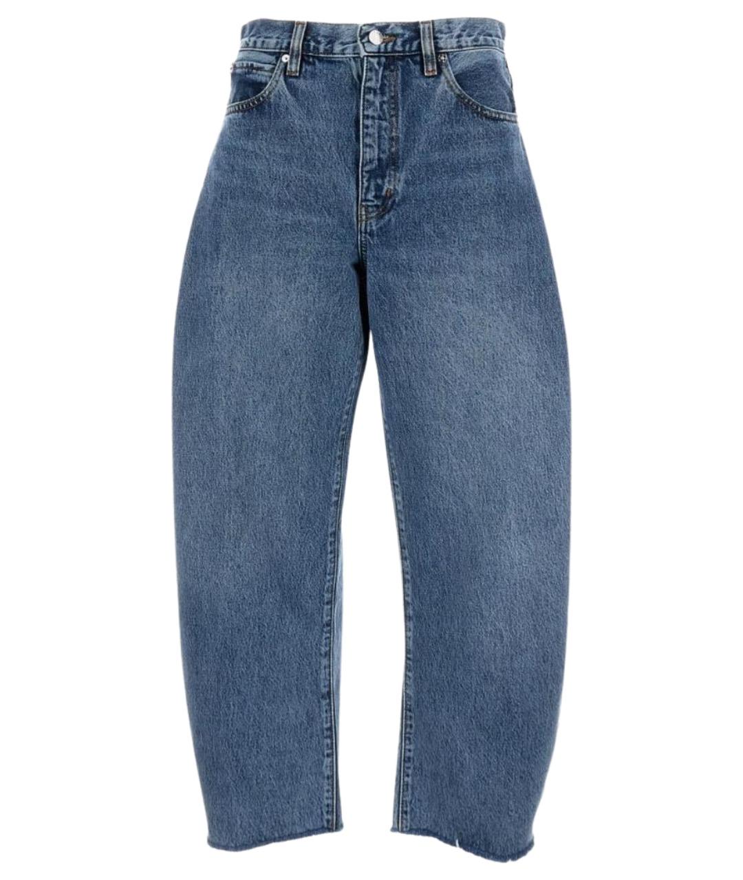 FRAME Синие хлопковые прямые джинсы, фото 1