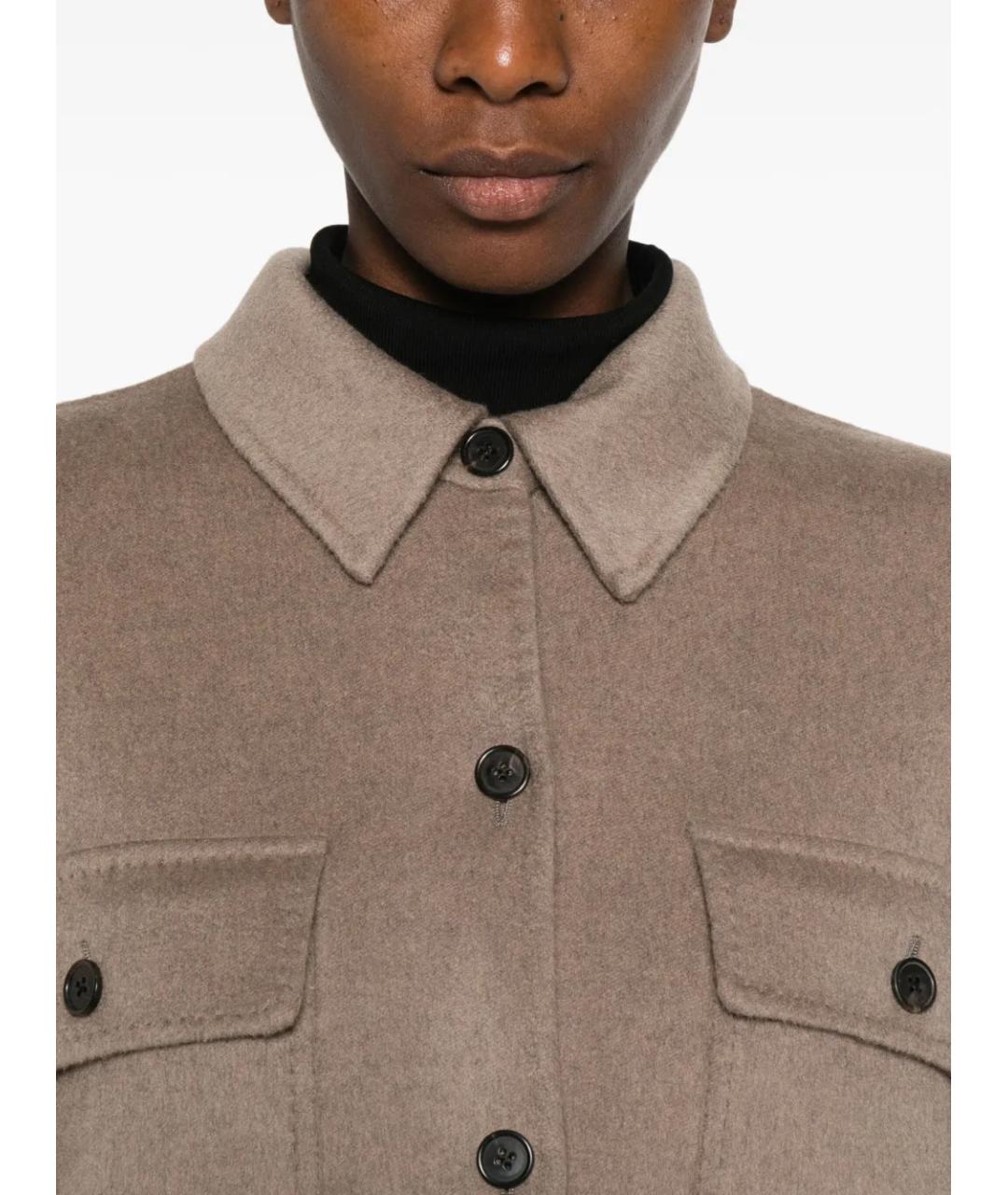 THE ROW Бежевая кашемировая куртка, фото 5