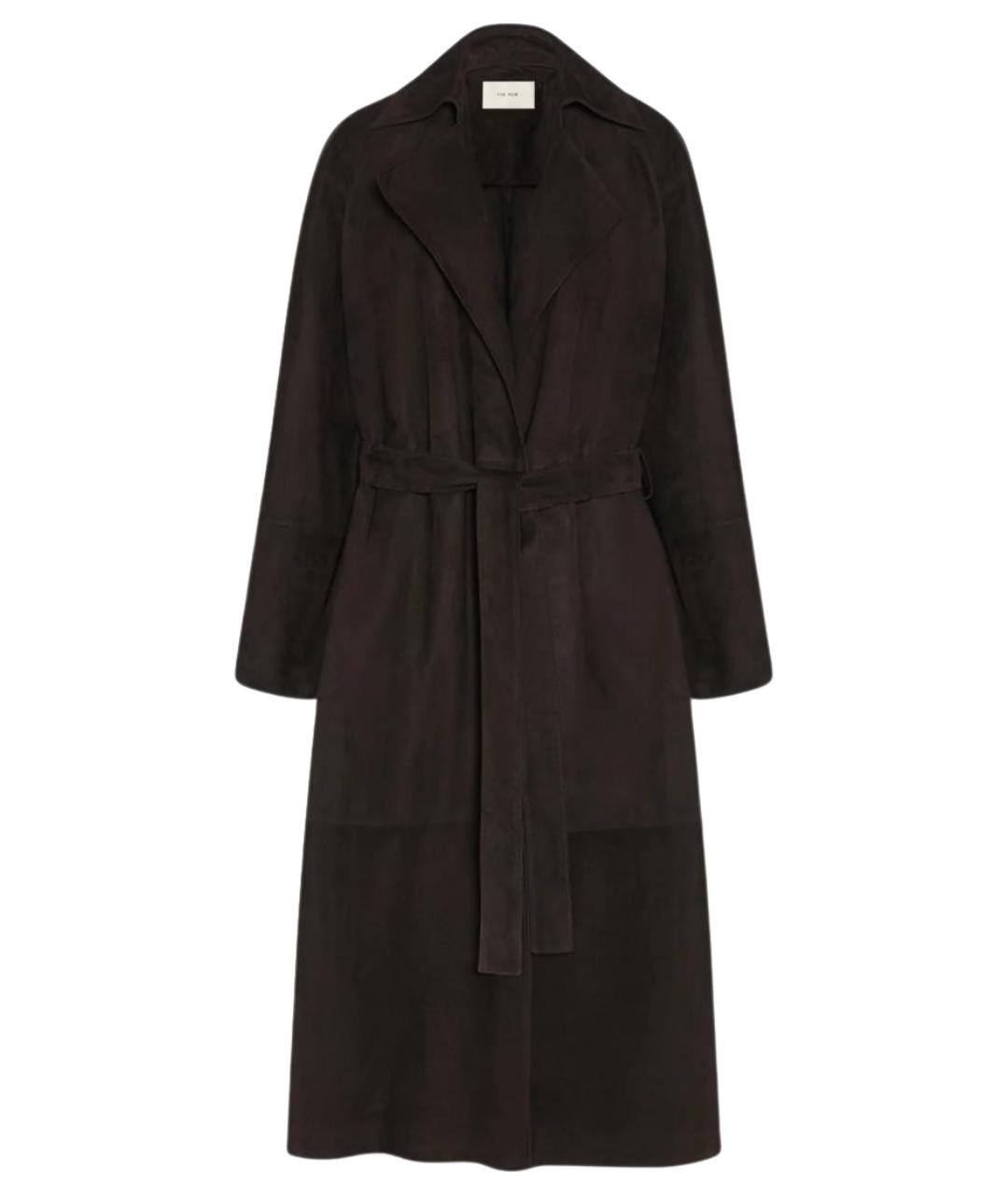 THE ROW Коричневое замшевое пальто, фото 1