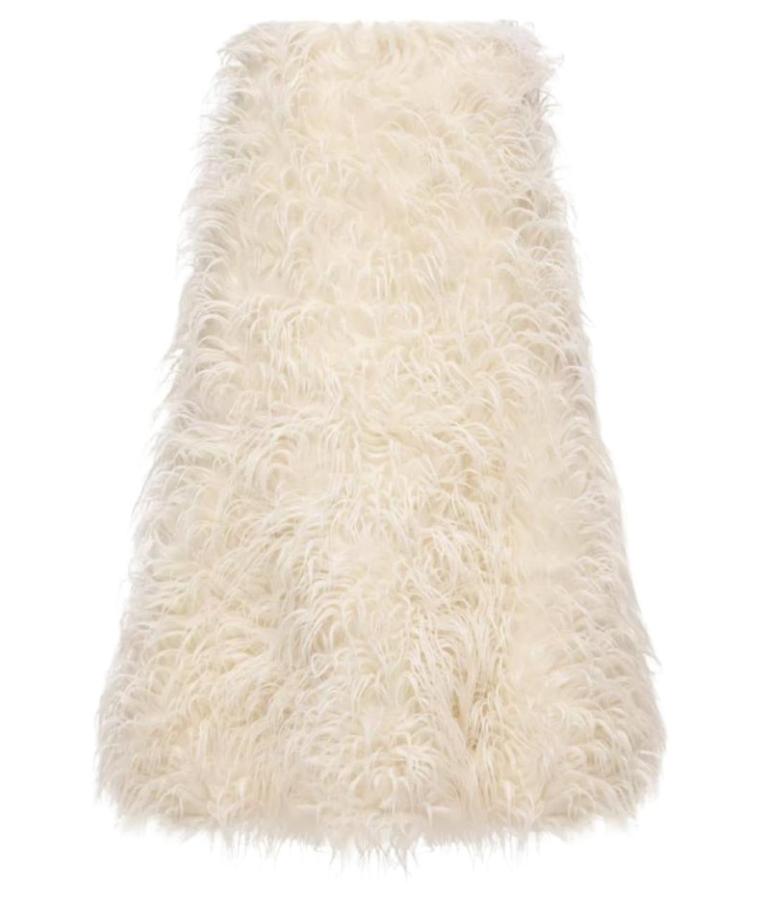 MONCLER Бежевая шерстяная юбка макси, фото 1