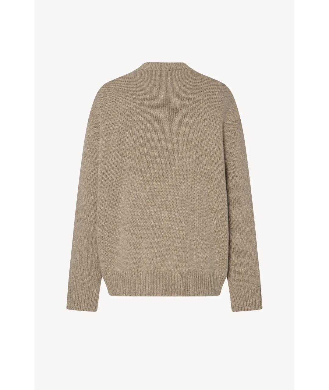 THE ROW Бежевый кашемировый джемпер / свитер, фото 3