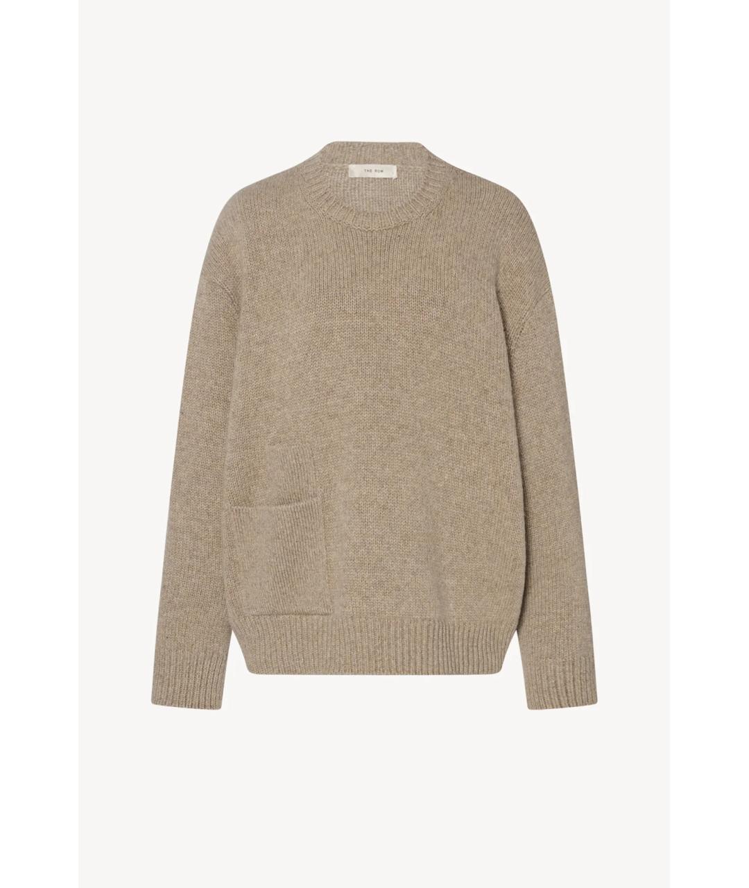 THE ROW Бежевый кашемировый джемпер / свитер, фото 4