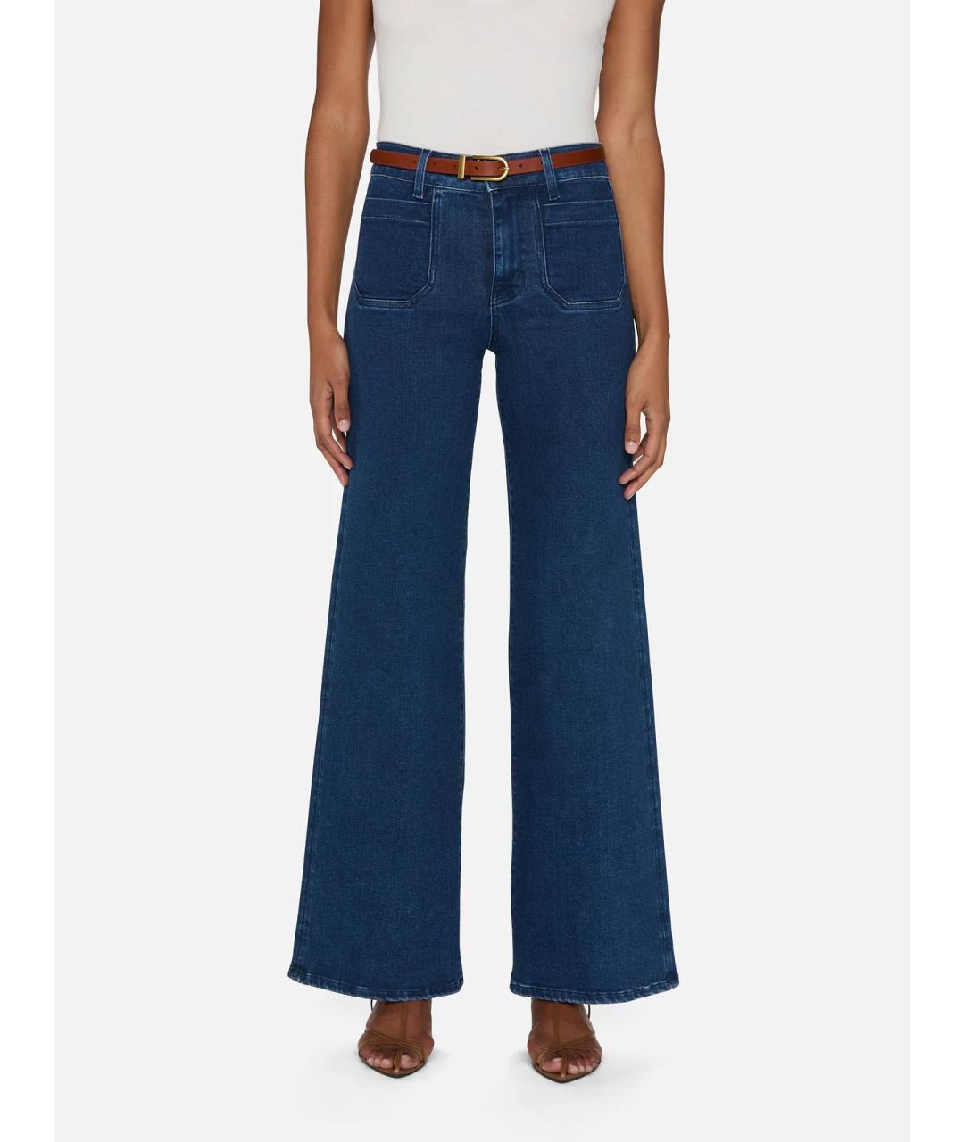 FRAME Синие прямые джинсы, фото 2