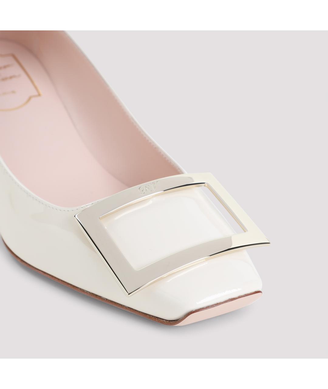 ROGER VIVIER Белые кожаные туфли, фото 4