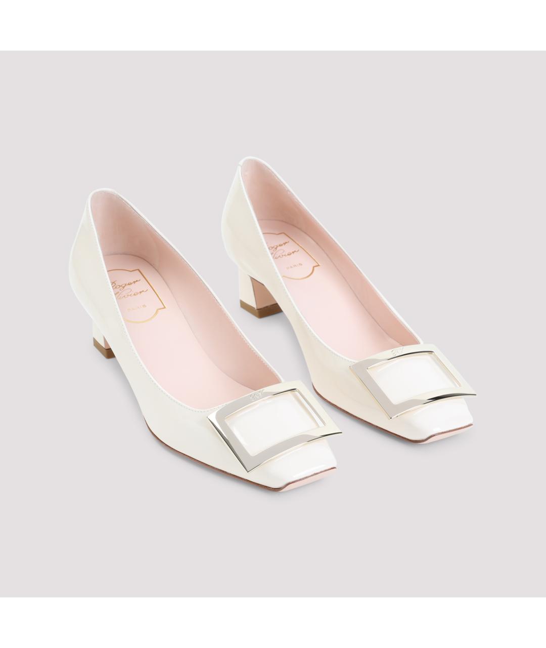 ROGER VIVIER Белые кожаные туфли, фото 3