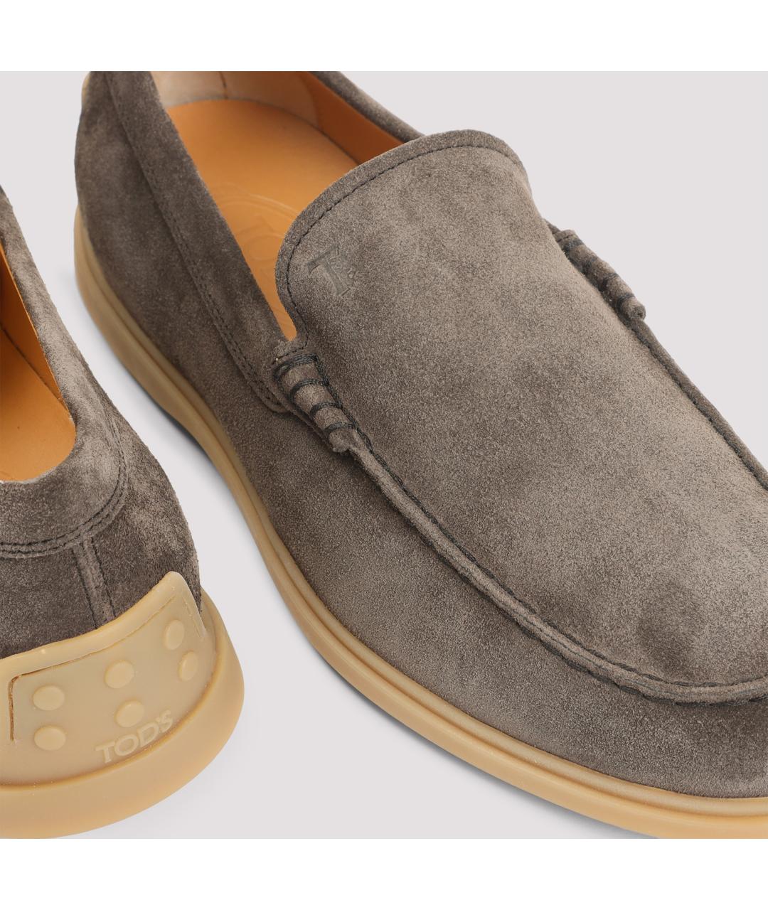 TOD'S Бежевые кожаные лоферы, фото 4