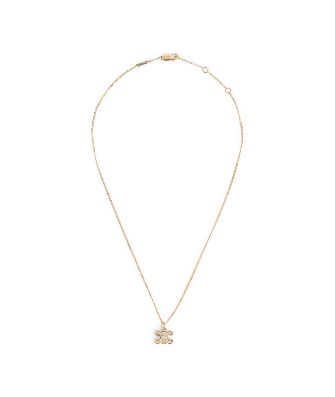 CELINE Золотая латунная цепочка, фото 1