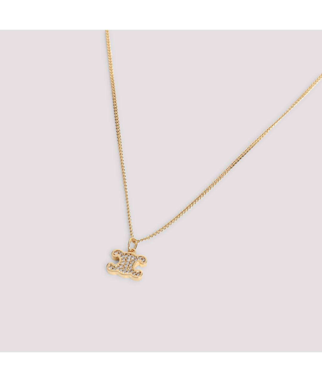 CELINE Золотая латунная цепочка, фото 3