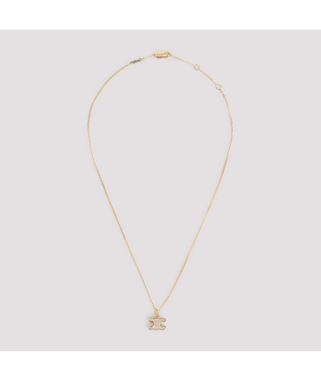 CELINE Золотая латунная цепочка, фото 2