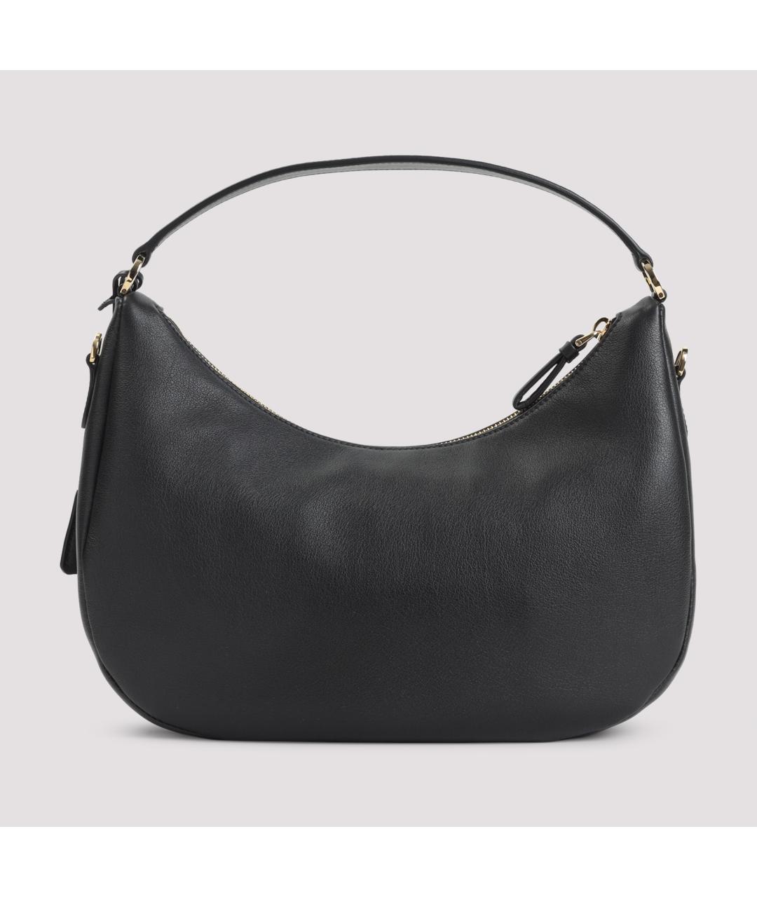 PRADA Черная кожаная сумка с короткими ручками, фото 2