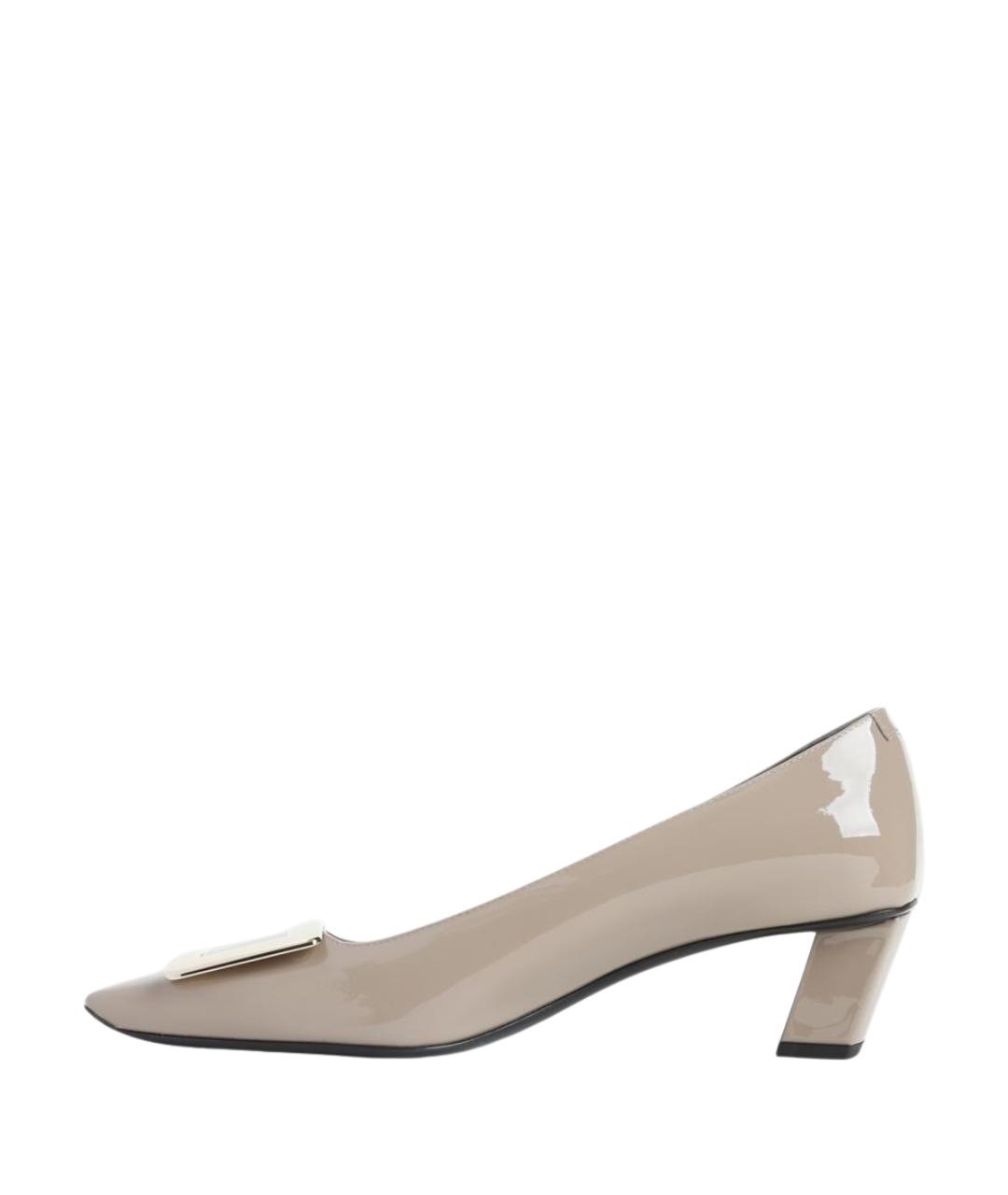 ROGER VIVIER Бежевые кожаные туфли, фото 2