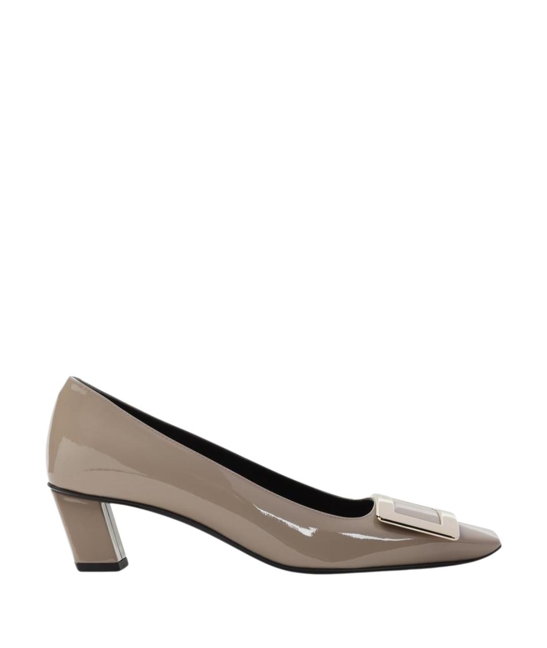 ROGER VIVIER Бежевые кожаные туфли, фото 1