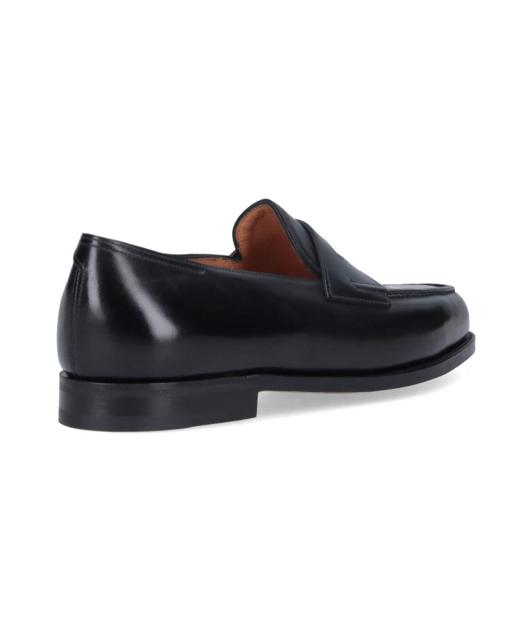 JOHN LOBB Черные кожаные лоферы, фото 4