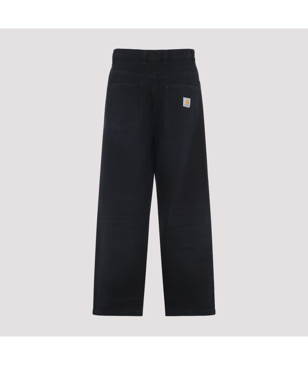 CARHARTT WIP Черные хлопковые повседневные брюки, фото 2