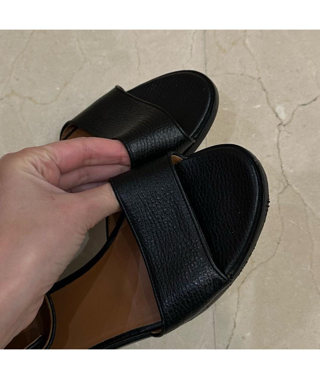 GIVENCHY Черные кожаные сандалии, фото 8