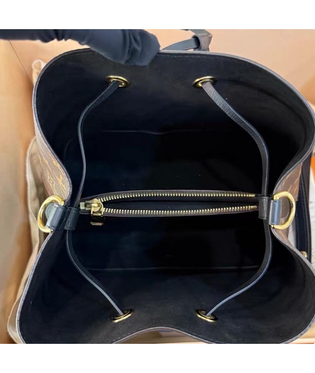 LOUIS VUITTON Коричневая сумка через плечо из искусственной кожи, фото 7