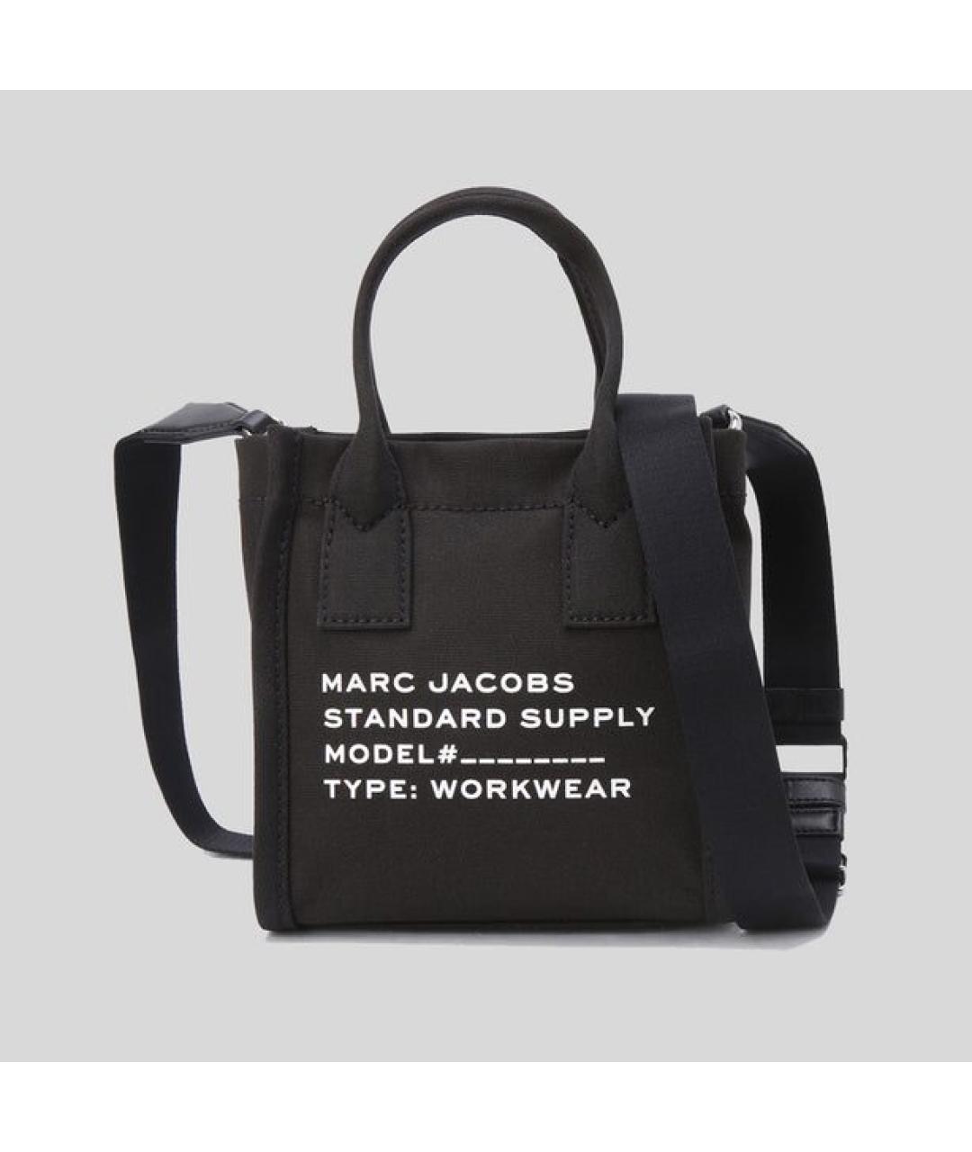 MARC JACOBS Черная тканевая сумка тоут, фото 5