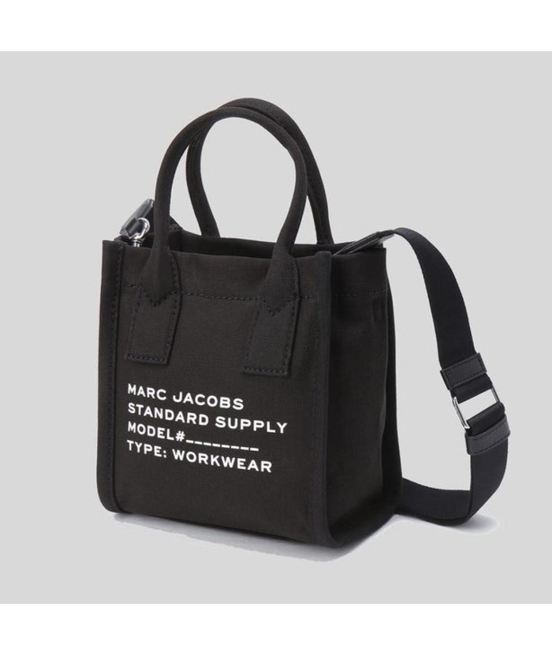 MARC JACOBS Черная тканевая сумка тоут, фото 2