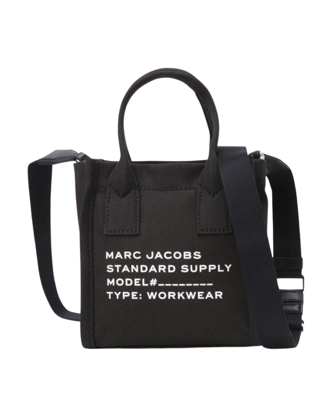 MARC JACOBS Черная тканевая сумка тоут, фото 1